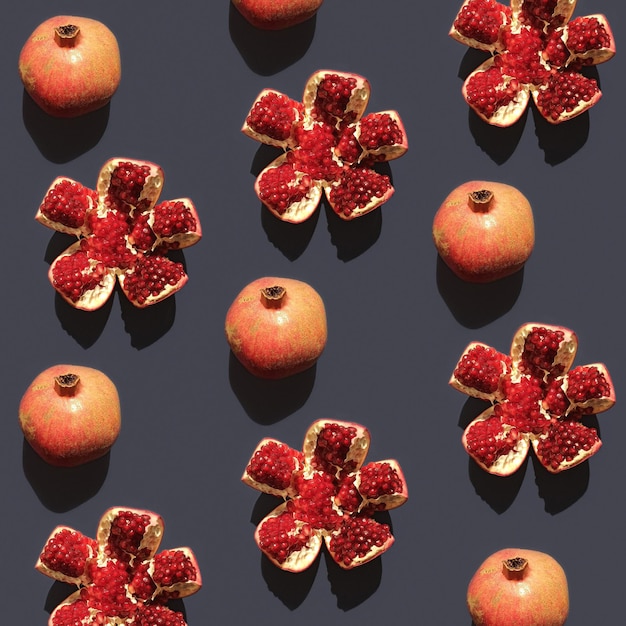 ザクロの果実のパターン