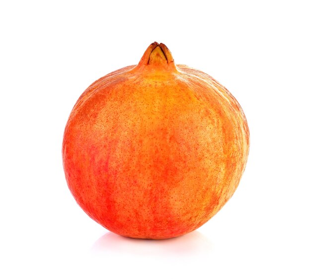 Pomegranate fruit on white background