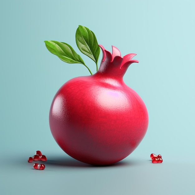 Pomegranate Fruit on white background