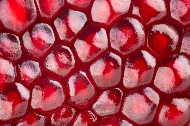 Pomegranate grains as a background