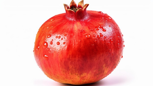 Pomegranate isolated on white background Generative Ai