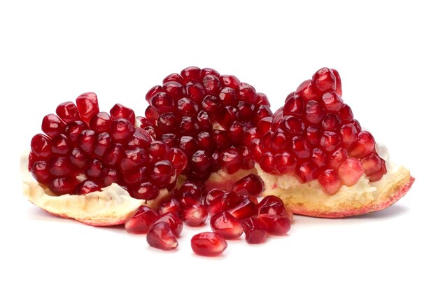 Pomegranate isolated on white background