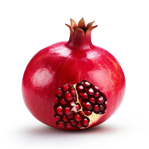 Pomegranate isolated on a white background