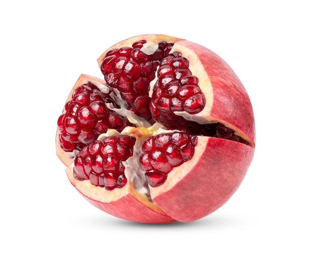 Pomegranate isolated on wite background