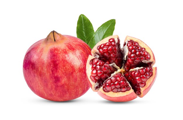 Pomegranate isolated on wite background