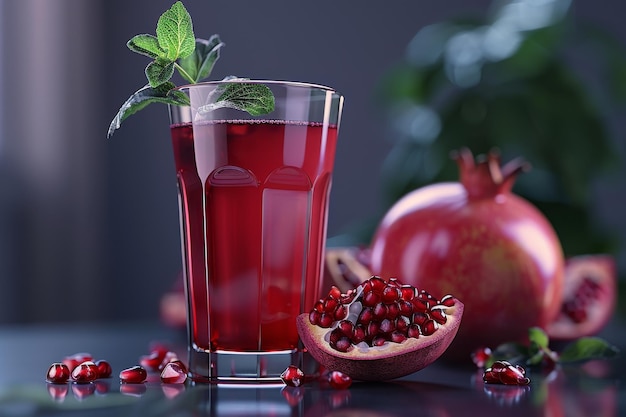 Pomegranate Mint Juice