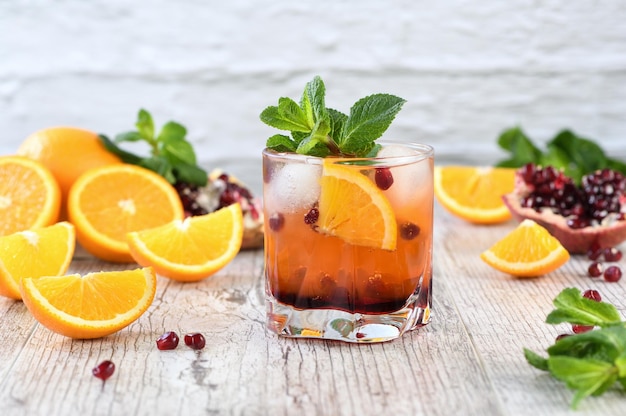 Pomegranate Orange Mojito