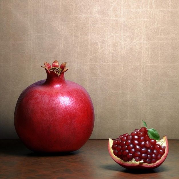 Pomegranate red pomegranates Modern pomegranates art design