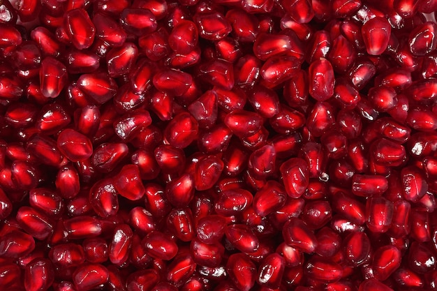 Pomegranate seeds as background texture