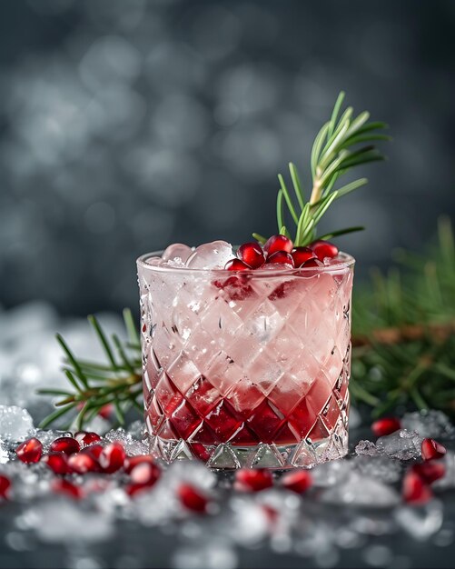 Pomegranate Seeds in a Glass