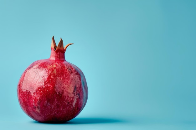 Pomegranate With a Bite Taken Out