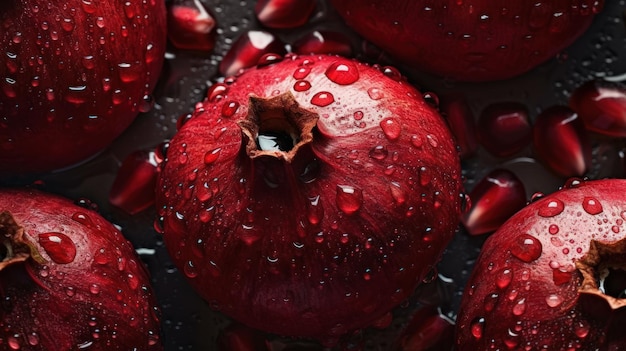 Photo pomegranates are the best fruits for your health