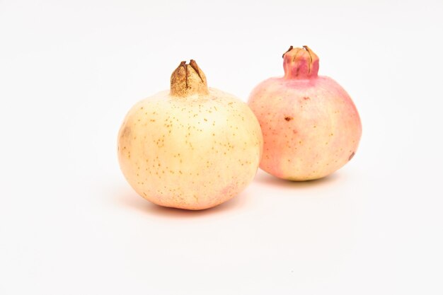 pomegranates on a white