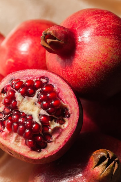 Pomegranates with Seeds