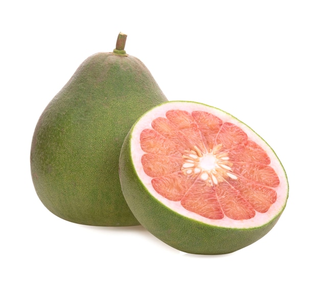 Pomelo fruit isolated on white background