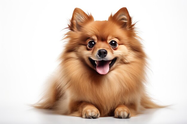 ポメラニアン・パック (Pomeranian Pack) は白いまたは透明な表面の透明な背景で可愛い犬の集まりです