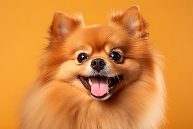 Pomeranians bright and alert eyes