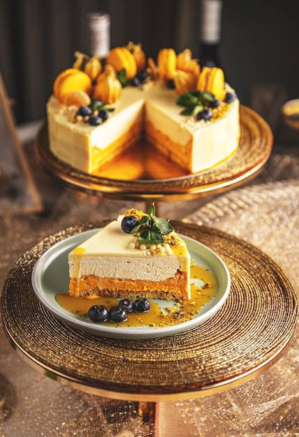 Pompoen gelaagde cheesecake