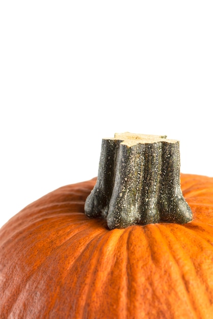 Pompoen op een witte achtergrond Halloween-pompoenen isoleren op wit