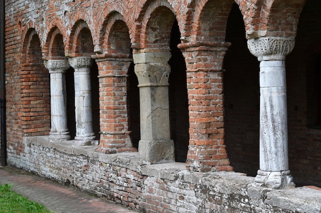 POMPOSA, ITALY - OCTOBER 9 2016 - Pomposa church abbey