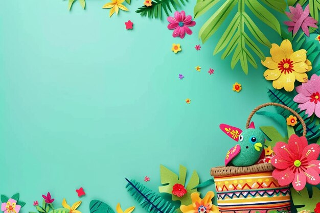 Photo pongal green background with a plot