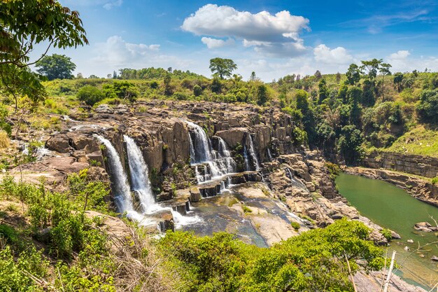 Pongour Waterfall near Dalat city, Vietnam