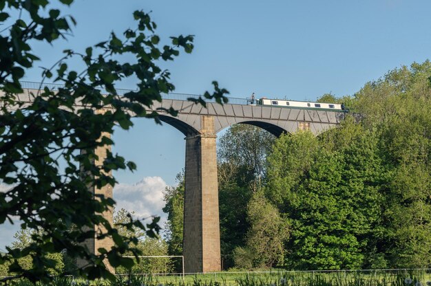 Pontcysyllte Aqueduct near Llangollen in Wales in spring