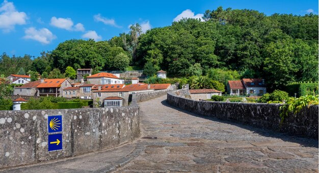 Pontemaceira is a village crossed by the river Tambre on the Camino de Santiago Galicia Spain
