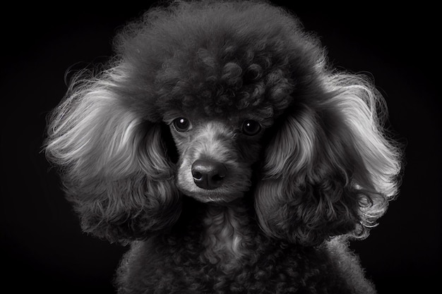 Poodle dog breed AI Generated