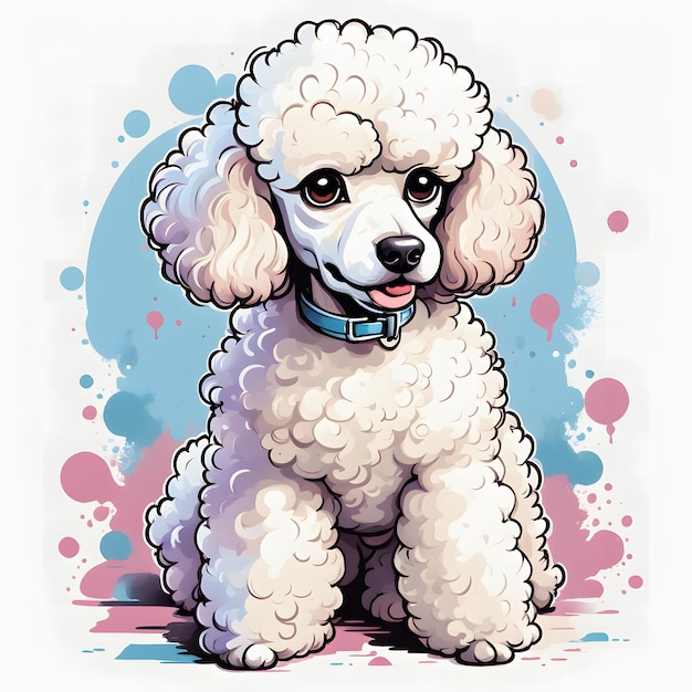 Photo poodle dog