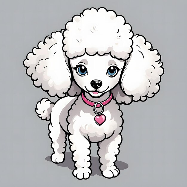 Photo poodle dog