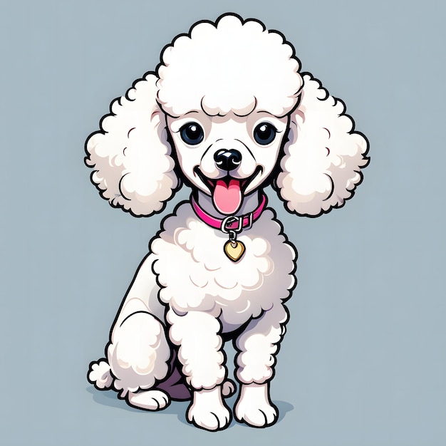 Photo poodle dog