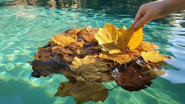 pool cleaning from leaves