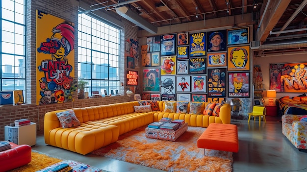 Pop Art InteriorStylish Artistry in Modern Living