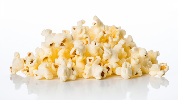 Photo pop cor isolated on white background movie theater food photography