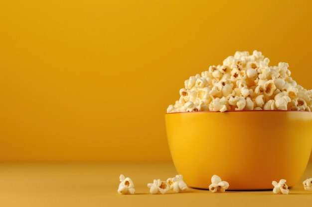 Popcorn bowl background generate ai