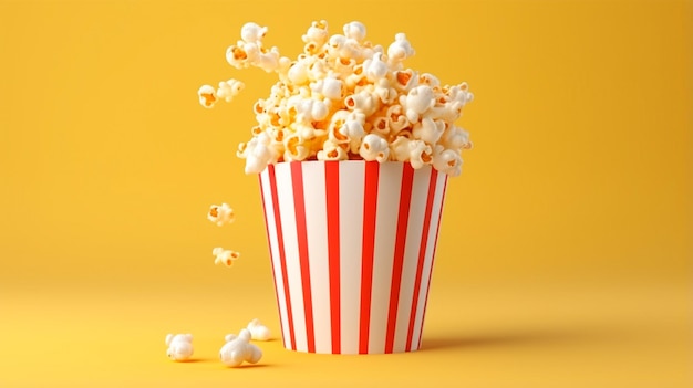 popcorn in bucket with popcorn