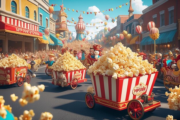 Photo popcorn carnival parade