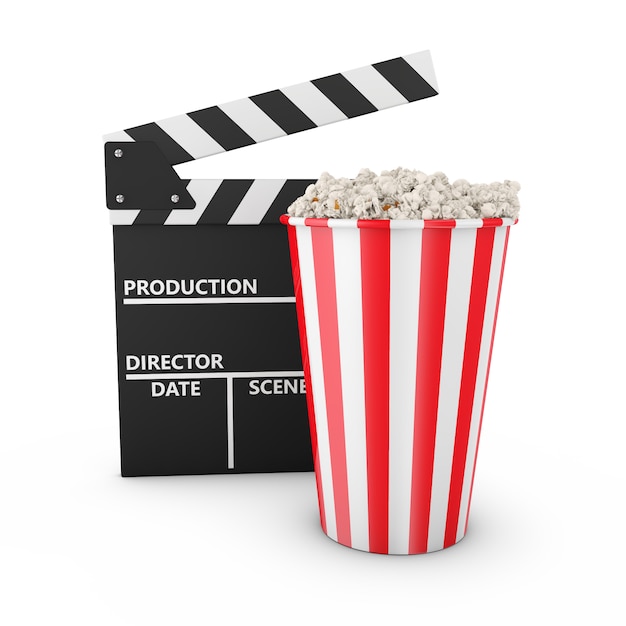 Photo popcorn and clapboard