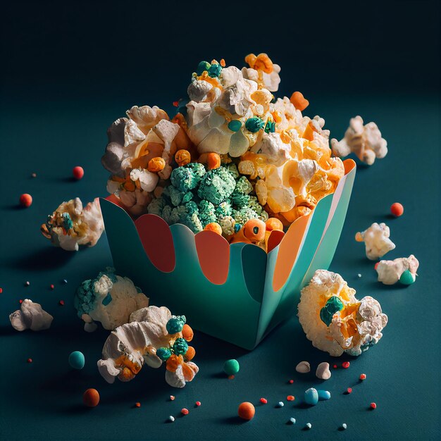 popcorn colourful