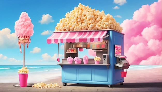 A popcorn cotton candy and snowcone small business