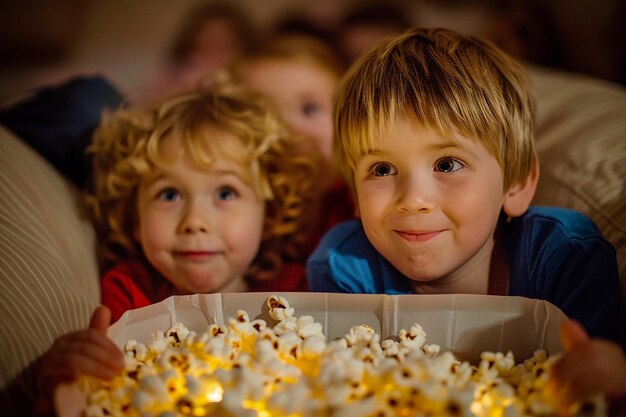 Photo popcorn fun and family movies