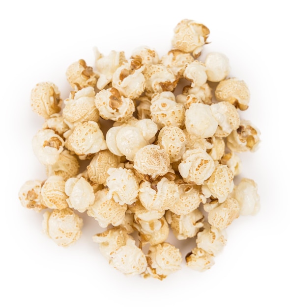 Popcorn isolated on white