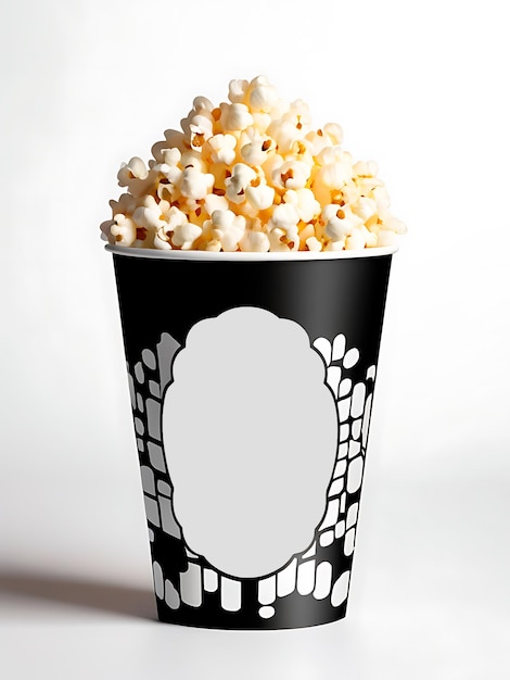 Popcorn logo design illustration