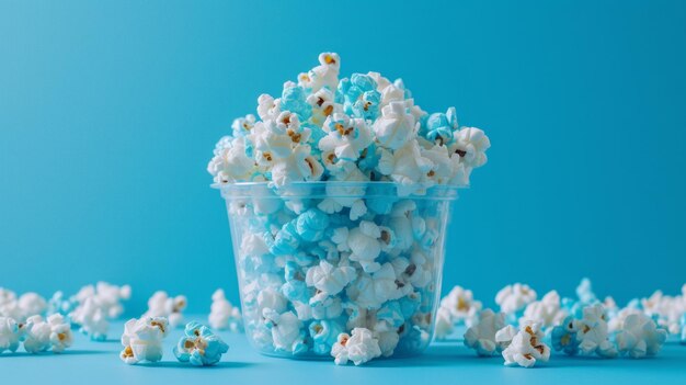 Foto popcorn cinema snack album fotografico visivo pieno di momenti dolci e deliziosi