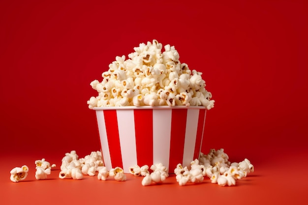 popcorn Natuurlijke kleuren minimalistische heldere achtergrond