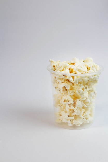 Popcorn pot on white surface