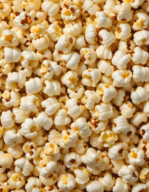 Foto popcorn schalen op witte tafel generatieve ai