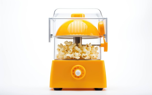 Popcornmachine op witte achtergrond