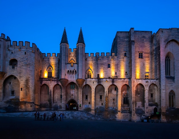 Popes Palace SaintBenezet Avignon Provence France